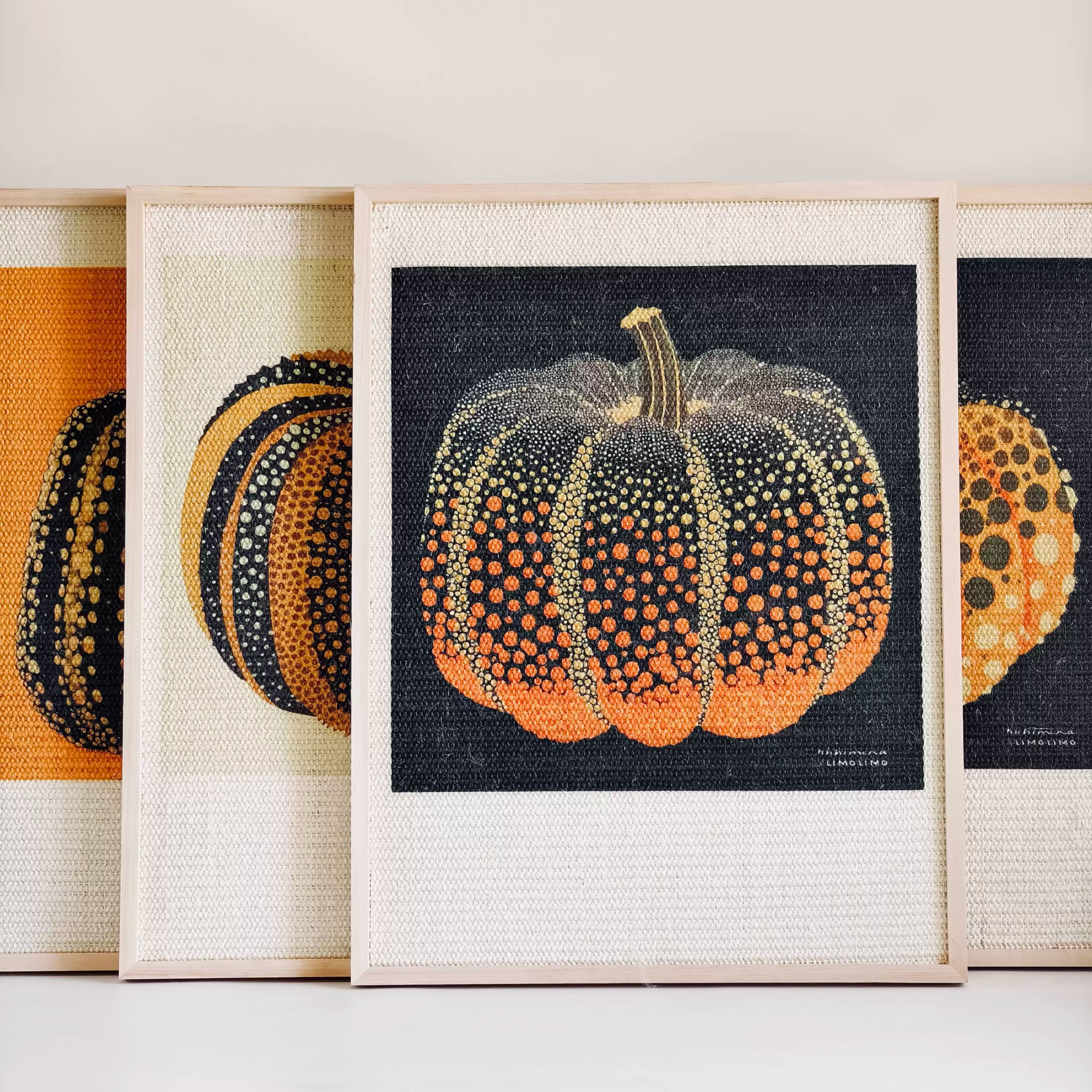 Pumpkin Series Cat Scratcher - Natural Sisal and Solid Wood