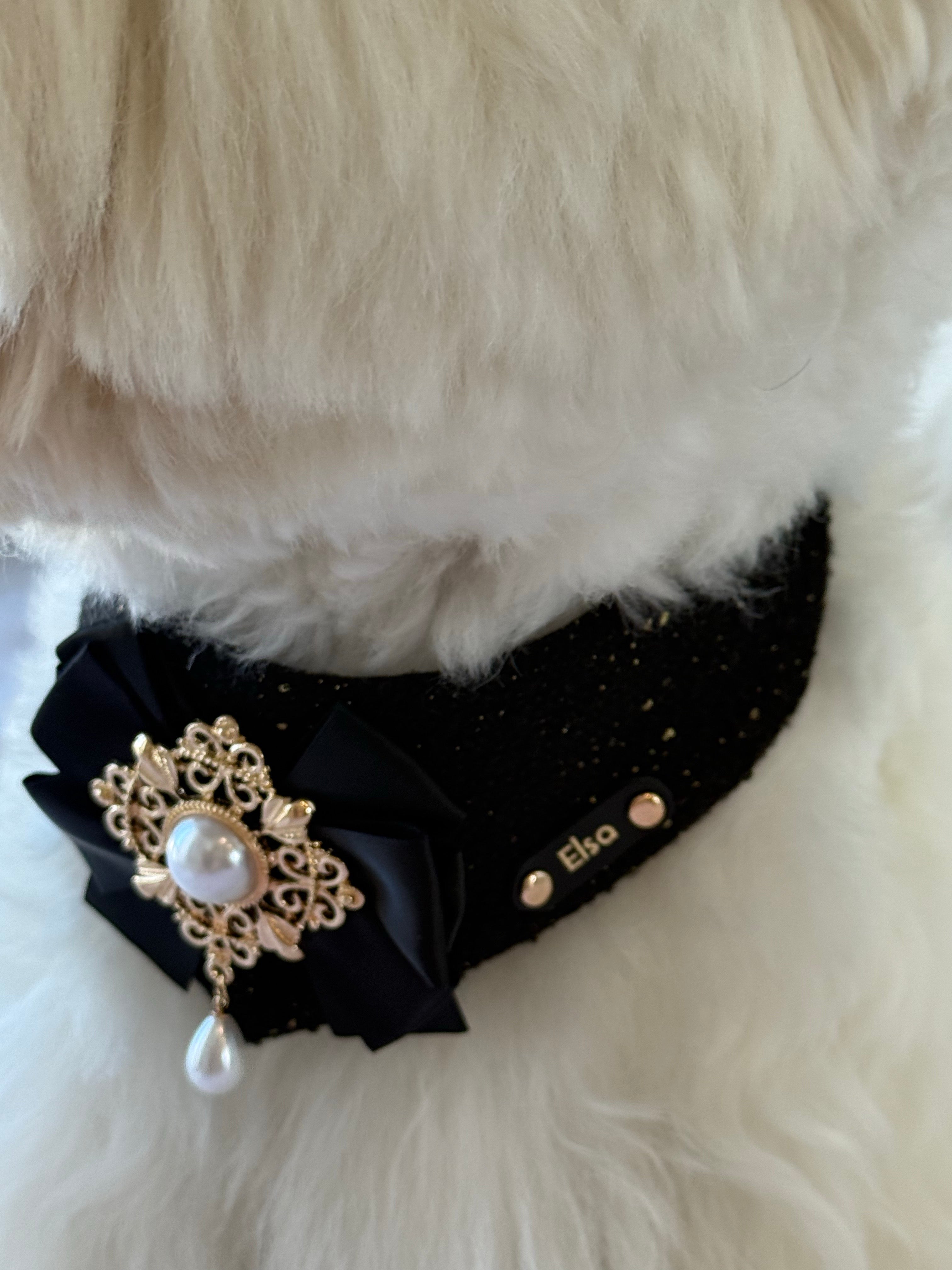 Personalized Pet Bib – Custom Name Bandana with Fasteners