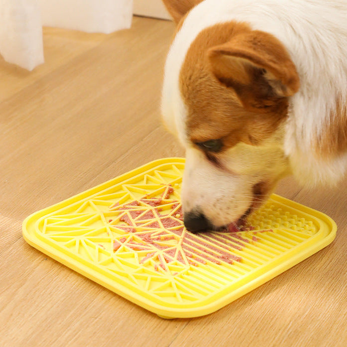 Square Silicone Slow Feeder Licking Mat