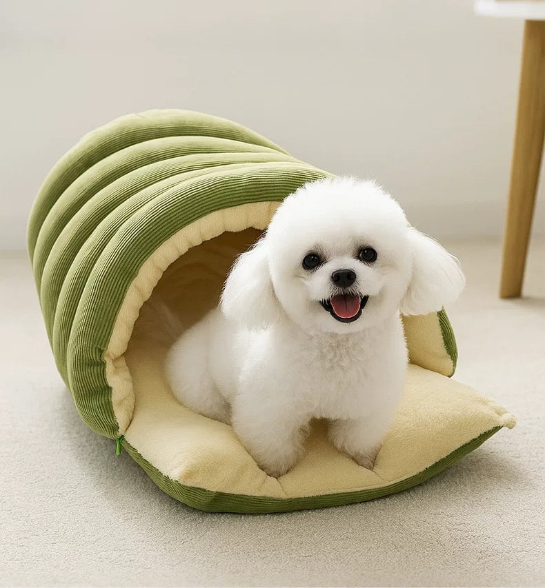 Cave-Style Detachable Pet Bed – Cozy Retreat for Cats & Small Dogs