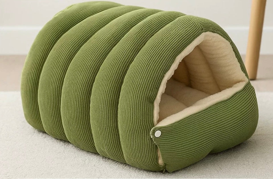 Cave-Style Detachable Pet Bed – Cozy Retreat for Cats & Small Dogs