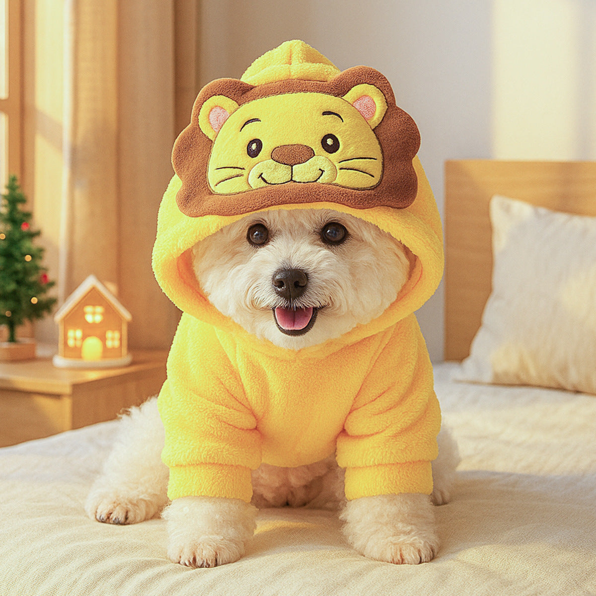 Cozy Fleece Winter Pet Costume Set – Cute Transform Outfits for Dogs & Cats