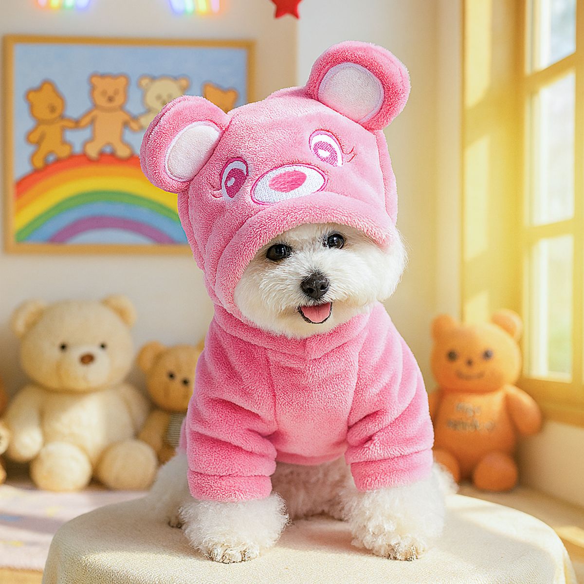 Cozy Fleece Winter Pet Costume Set – Cute Transform Outfits for Dogs & Cats