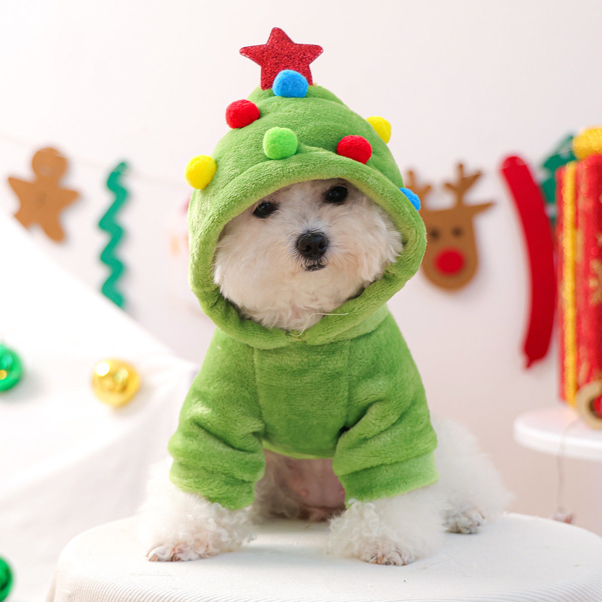 Christmas Cozy Fleece Pet Costume Set – Festive Transform Outfits for Dogs & Cats
