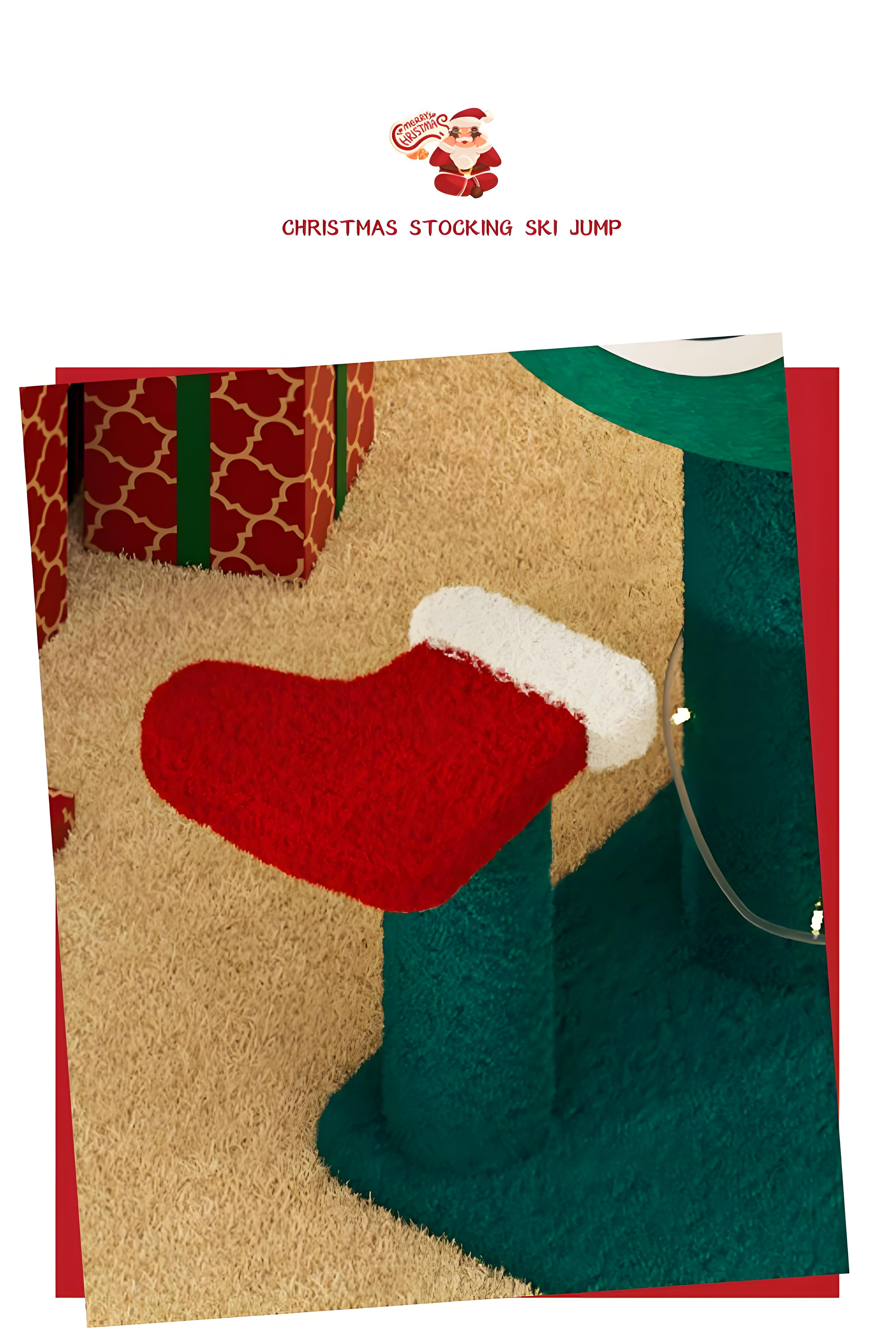 Christmas Tree Cat Tree – Cat Climbing Frame with Cozy Tree Hole Bed & Sisal Rope Toys | All-Season Cat Activity Center